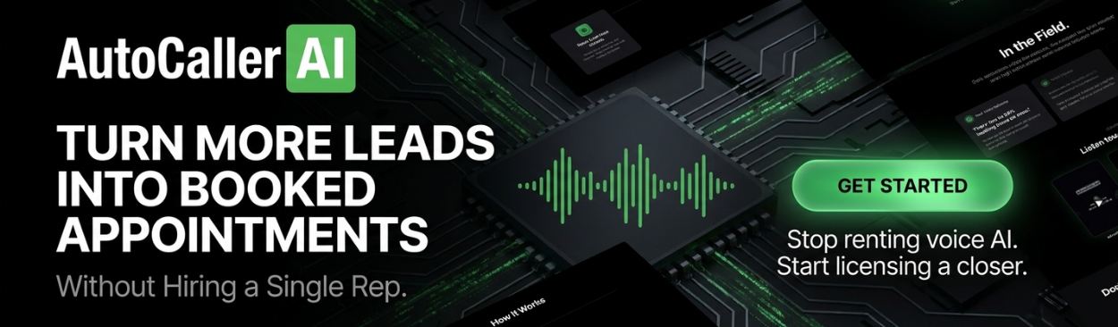 AutoCaller AI: Turn more leads into booked appointments without hiring a single rep. Get started.